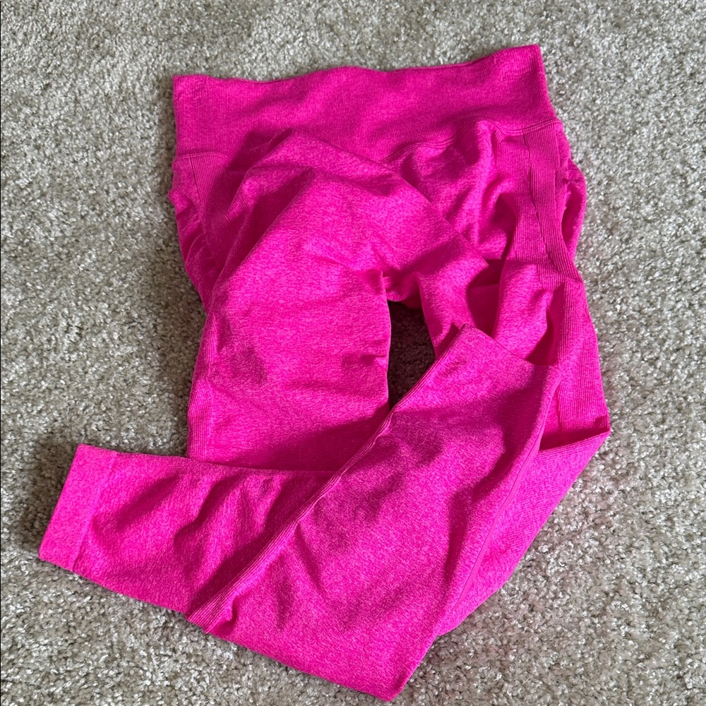 BuffBunny Miracle Seamleas Vibrant Pink Leggings L